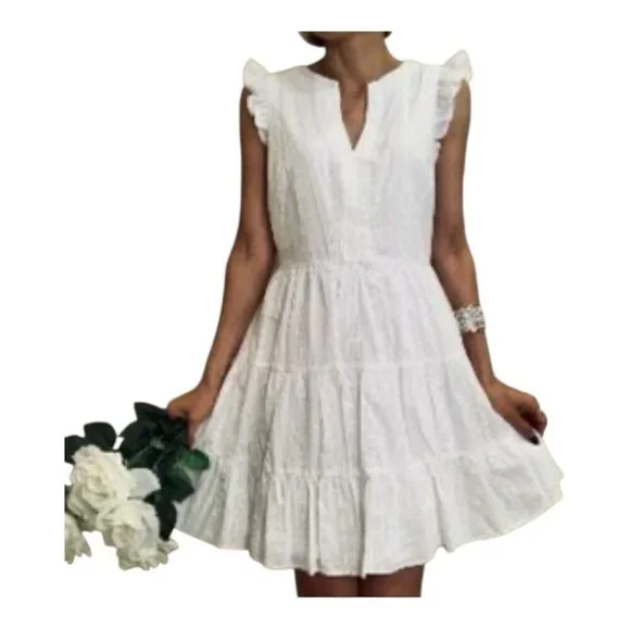 Laundry By Shelli Segal Flutter Cap Sleeve A-line Cocktail Dress Size 16 HV03D36 - Picture 1 of 9